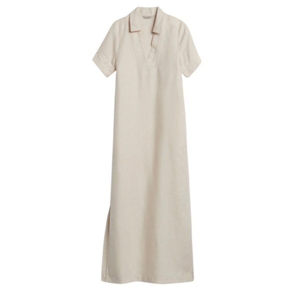 Banana Republic Dresses & Skirts - Banana Republic Cream Polo Short-Sleeve Maxi Dress